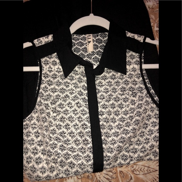 t.l.h by Hype Black/white lace dress w/pockets - Picture 5 of 8